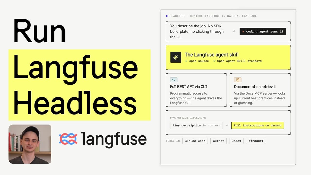 Headless Langfuse From Your Coding Agent